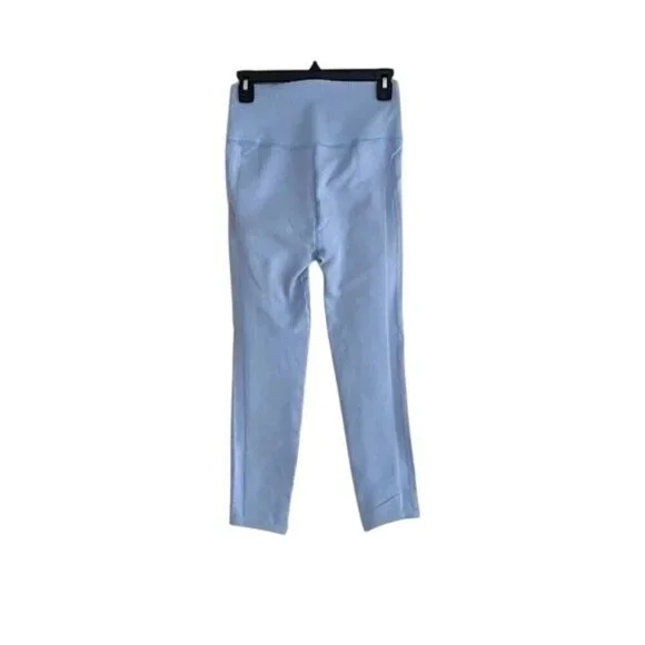 Free People Movement Throw Pastel Blue High Waist Cropped Leggings - Picture 5 of 7